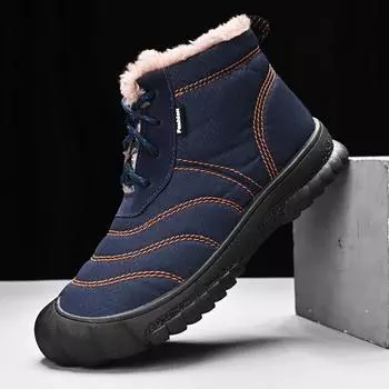 Сохраняйте тепло Мужские ботинки зимние ботинки для снега обувь для мужчин Кроссовки водонепроницаемые походные рабочие ботинки для улицы Большие размеры 38-46 40