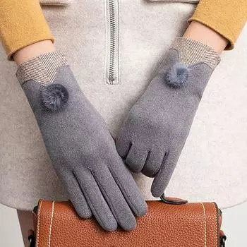 Сохраняйте тепло на открытом воздухе бархатные варежки перчатки модные аксессуары перчатки с закрытыми пальцами фиолетовый