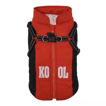 Сохраняйте тепло Толстовка для домашних животных Ветрозащитная зимняя куртка для собак Зимняя одежда Пальто для собак в холодную погоду Куртки S красный