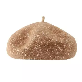 Сохраняйте тепло Женские береты Вязаная шляпа художника Элегантная британская шапочка Девушки хаки