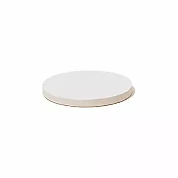 Soil D343 WH Diatomaceous Earth Coaster, Large, Circle, Set of 2, Same Color, White