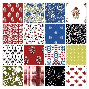Soimoi 16 шт., комплект из четверти жира, блочный принт, 18 x 22 , сделай сам, пэчворк, предварительно вырезанная ткань для квилтинга из 100 хлопка 18X22 Inches разноцветный