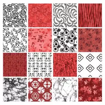 Soimoi 16 шт., комплект из четверти жира, батик с принтом, 18 x 22 , сделай сам, пэчворк, предварительно вырезанная ткань для квилтинга из 100 хлопка 18X22 Inches