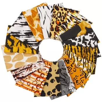 Soimoi 16 шт., комплект из четверти жира, с принтом животных, 18 x 22 дюйма, сделай сам, пэчворк, 100% хлопка, предварительно вырезанная ткань для квилтинга 18X22 Inches разноцветный