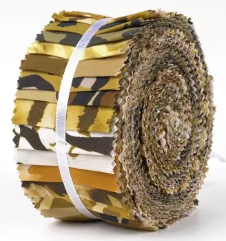 Soimoi 40 шт. хлопчатобумажные ткани с художественным принтом и цветочным принтом для квилтинга, полоски для рукоделия, 2,5x42 дюйма, желейный рулон - легкие 1.5x42inches светло-коричневого