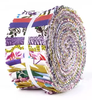 Soimoi 40 шт., хлопковая ткань с блочным принтом, предварительно вырезанная ткань для квилтинга, полоски для рукоделия, 2,5x42 дюйма, желейный рулон - 1.5x42inches разноцветный