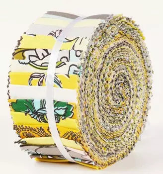 Soimoi 40 шт., хлопковая ткань с блочным принтом, предварительно вырезанная ткань для квилтинга, полоски для рукоделия, 2,5x42 дюйма, желейный рулон - 1.5x42inches жёлтый