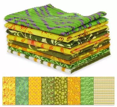 Soimoi 8 Pc Fat Quarter Bundle, азиатский батик с принтом 18 x 22 DIY лоскутное шитье - 100 хлопковая предварительно вырезанная ткань для квилтинга желтая и 18x22 жёлтый