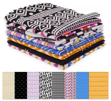Soimoi 8 шт., комплект из четверти жира, африканский племенной принт, 18 x 22 , сделай сам, пэчворк, предварительно вырезанная стеганая ткань из 100 хлопка 18x22 разноцветный