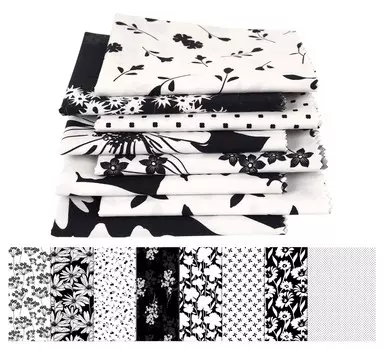 Soimoi 8 шт., комплект из четверти жира, цветочный принт, 18 x 22 , сделай сам, пэчворк, предварительно вырезанная ткань для квилтинга из 100 хлопка 18x22 белый