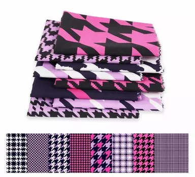 Soimoi 8 шт., комплект из четверти жира, принт в ломаную клетку, 18 x 22 , сделай сам, пэчворк, 100 хлопковая предварительно вырезанная ткань для квилтинга, фиолетовый, розовый, 18x22