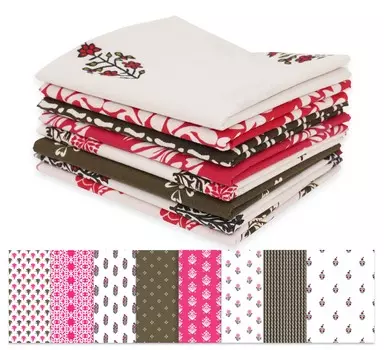 Soimoi 8 шт., комплект из четверти жира, блочный принт, 18 x 22 , сделай сам, пэчворк, предварительно вырезанная ткань для квилтинга из 100 хлопка, розовый и 18x22 inches розовый