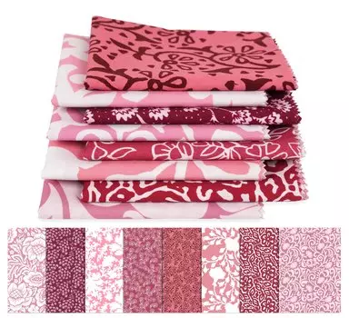 Soimoi 8 шт. комплект толстых четвертей, блочный принт 18 x 22 DIY пэчворк-100 хлопок предварительно вырезанная ткань для квилтинга 18x22 роза розовый
