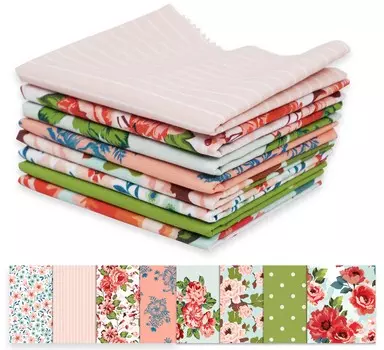 Soimoi 8 шт. комплект толстых четвертей-ретро цветочный принт 18 x 22 DIY пэчворк-100 хлопок предварительно вырезанная ткань для квилтинга 18x22 разноцветный
