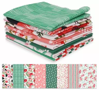 Soimoi 8 шт. комплект толстых четвертей, весенне-летняя коллекция с цветочным принтом, 18 x 22 , сделай сам, пэчворк, 100 хлопковая предварительно вырезанная ткань для квилтинга 18x22