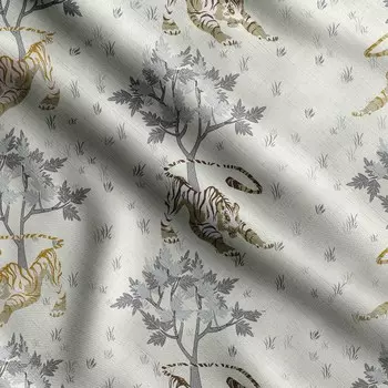 Soimoi Animals Print, хлопок Cambric, ткань для квилтинга, продаваемая во дворе шириной 42 дюйма, хлопковая ткань средней плотности, швейные принадлежности, 42 Inch Wide - Cotton Cambric синий