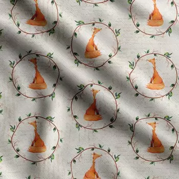 Soimoi Animals Print, хлопок Cambric, ткань для квилтинга, продаваемая во дворе шириной 42 дюйма, хлопковая ткань средней плотности, швейные принадлежности, 42 Inch Wide - Cotton Cambric коричневый