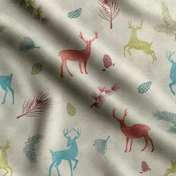 Soimoi Animals Print, хлопок Cambric, ткань для квилтинга, продаваемая во дворе шириной 42 дюйма, хлопковая ткань средней плотности, швейные принадлежности, 42 Inch Wide - Cotton Cambric синий