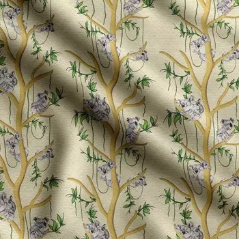 Soimoi Animals Print, хлопок Cambric, ткань для квилтинга, продаваемая во дворе шириной 42 дюйма, хлопковая ткань средней плотности, швейные принадлежности, 42 Inch Wide - Cotton Cambric синий