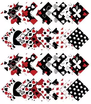 Soimoi Cards Print Precut 5-дюймовая хлопчатобумажная ткань, стеганые квадраты, шарм-пакет, сделай сам, лоскутное шитье, ремесло, белый и белый 5x5 белый