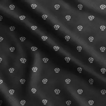 Soimoi Dog Print, хлопковый батист, ткань для квилтинга, продаваемая во дворе, шириной 42 дюйма, хлопковая ткань средней плотности, 42 Inch Wide - Cotton Cambric чёрный