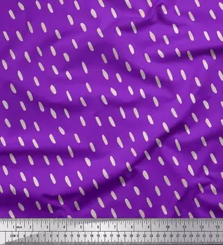 Soimoi фиолетовый японский креп-сатин ткань мазок кисти абстрактные принты на ткани по метрам 42 дюйма 42 Inch Wide - Cotton Voile фиолетовый