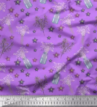 Soimoi фиолетовый японский креп-сатин ткань ваза для бутылок и клематисов цветочный декор ткань с принтом метр 42 дюйма 42 Inch Wide - Japan Crepe Satin фиолетовый