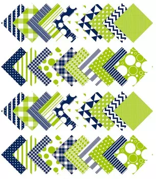 Soimoi Geometric Print Precut 5-inch Cotton Fabric Quilting Squares Charm Pack DIY Patchwork Sewing 5x5inches белый