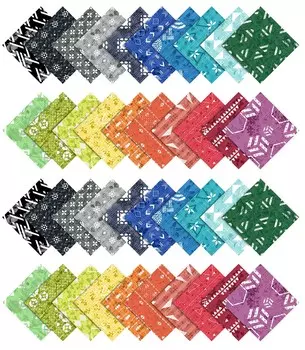 Soimoi Geometric With Texture Print Precut 5-inch Cotton Fabric Quilting Squares Charm Pack DIY Patchwork Sewing 5x5 серый