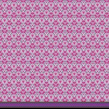 Soimoi Japan Креп-Атласная Ткань Цветочная Дамасская Панель Набивная Ткань 1 метр 42 дюйма 42 Inch Wide - Poly Crepe фиолетовый