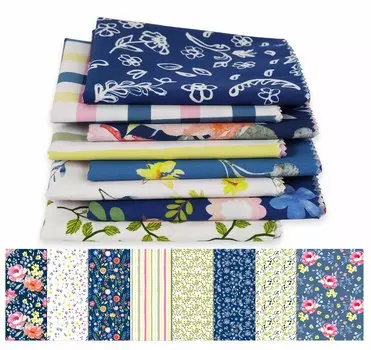 Soimoi, комплект из 8 штук, толстая четверть, цветочный принт, 18 x 22 дюйма, лоскутное одеяло своими руками - 18x22 разноцветный