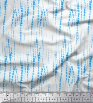 Soimoi, японский креп-сатин, ткань из кожи животного, краска для ткани с принтом на метр, 42 дюйма 42 Inch Wide - Poly Crepe синий