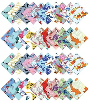 Soimoi японский принт Precut 5 дюймов хлопчатобумажная ткань стеганые квадраты очарование пакет DIY лоскутное шитье 5x5 разноцветный