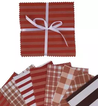 Soimoi с клетчатым принтом, предварительно вырезанная 5-дюймовая хлопчатобумажная ткань, стеганая квадратная ткань, набор с подвесками, сделай сам, лоскутное шитье, ремесло - синий, красный и 5x5 inches