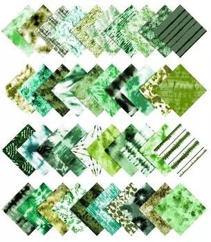 Soimoi Tie Dye Print Precut 5-дюймовая хлопчатобумажная ткань, стеганые квадраты, шарм в упаковке, сделай сам, лоскутное шитье 5x5inches белый