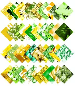 Soimoi Tie Dye с принтом, предварительно вырезанная 5-дюймовая хлопковая ткань, стеганая квадратная ткань, очаровательный набор, сделай сам, лоскутное шитье, ремесло 5x5inches жёлтый