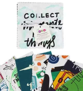 Soimoi Travel Print Precut 5-дюймовая хлопчатобумажная ткань для квилтинга с квадратами, очаровательный набор, сделай сам, лоскутное шитье, ремесло- 5x5inches разноцветный