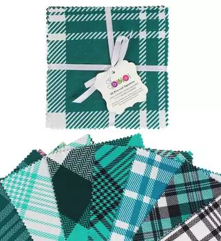 Soimoi в клетку и тартан с принтом, предварительно вырезанная 5-дюймовая хлопчатобумажная ткань, стеганая квадратная ткань, набор с подвесками, сделай сам, лоскутное шитье, ремесло - синий и 5x5inches синий