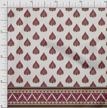 Soimoi Япония креп-сатин ткань с цветочным принтом и листьями панельный декор ткань с принтом метр 42 дюйма 42 Inch Wide - Poly Crepe оранжевый