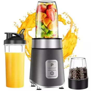 Соковыжималка Angashion может измельчать фруктовый кофе для ребенка 400 Вт, высокая мощность 600 мл, большой, питательный, простой в использовании, безопасный офисный миксер, лед, смузи, овощи, сок, мельница,