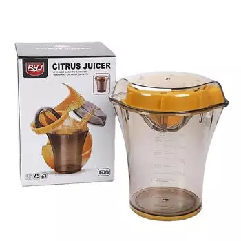 Соковыжималка для апельсинового сока, ручная соковыжималка для апельсина, простая соковыжималка для лимона, чашка для фруктового сока, водный сок жёлтый