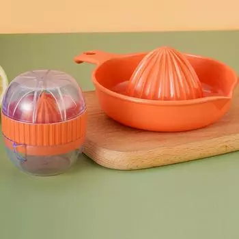 Соковыжималка для фруктов, портативная ручная соковыжималка для цитрусовых и лимона, многофункциональная ручная соковыжималка 17x8cm оранжевый