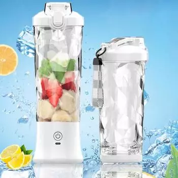 Соковыжималка для фруктов с удобными лезвиями, 600 мл, однокнопочная 6, начало приготовления сока белый