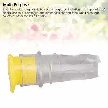 Соковыжималка для лимона, апельсина, лайма, многофункциональная ручная соковыжималка для фруктов, коктейлей, напитков, соковыжималка для цитрусовых с крышкой