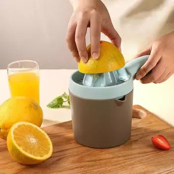 Соковыжималка для лимона и апельсина, ручная соковыжималка, вращающийся пресс, легкий носик для мытья в посудомоечной машине, безопасная эффективная соковыжималка для фруктов