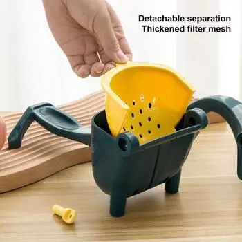 Соковыжималка для лимона и лайма, ручная соковыжималка, легко моется, ручная соковыжималка для кухни синий