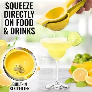 Соковыжималка для лимона из нержавеющей стали, ручная соковыжималка для цитрусовых, соковыжималка для фруктов, апельсина, ручная соковыжималка для лимона, кухонные аксессуары