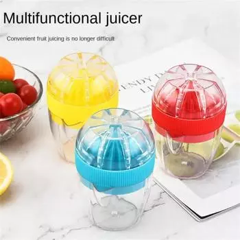 Соковыжималка для лимона с крышкой, пластиковая ручная соковыжималка для лимона, желтая пресс-чашка, соковыжималка для цитрусовых с носиком для выливания, инструменты для фруктов зелёный