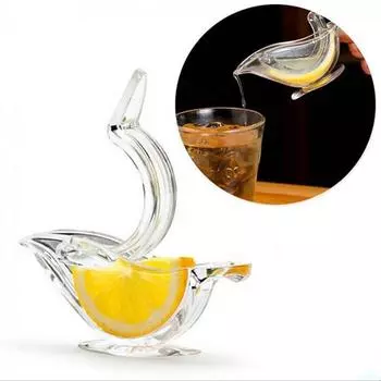 Соковыжималка для лимона с зажимом из полипропилена, ручная соковыжималка для лимона, удобная прозрачная соковыжималка для птиц для домашней кухни, ручные соковыжималки