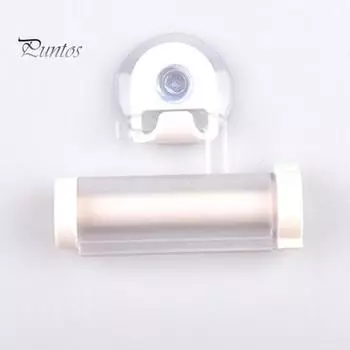 Соковыжималка для зубной пасты с присоской, подвесной диспенсер для зубной пасты с роликовой трубкой для домашней ванной комнаты белый